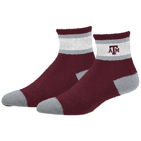For Bare Feet Adult Texas A&M Aggies Merlot Cozy Socks