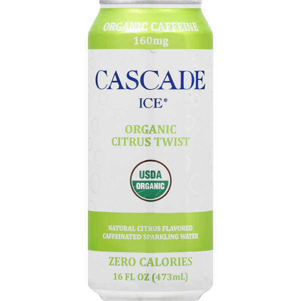 Cascade Ice Sparkling Water, Organic, Citrus Twist, Caffeinated (16 oz) Instacart