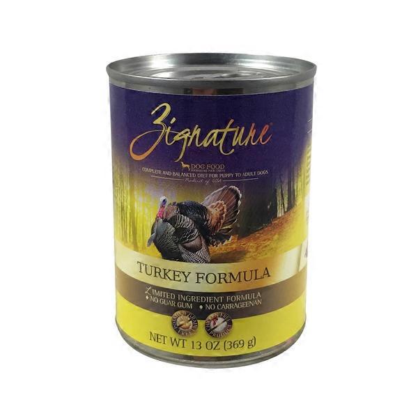 zignature canned dog food