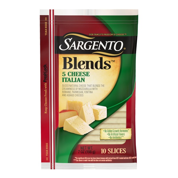 Sargento® Blends™ Five Cheese Italian Slices (7 oz) Instacart