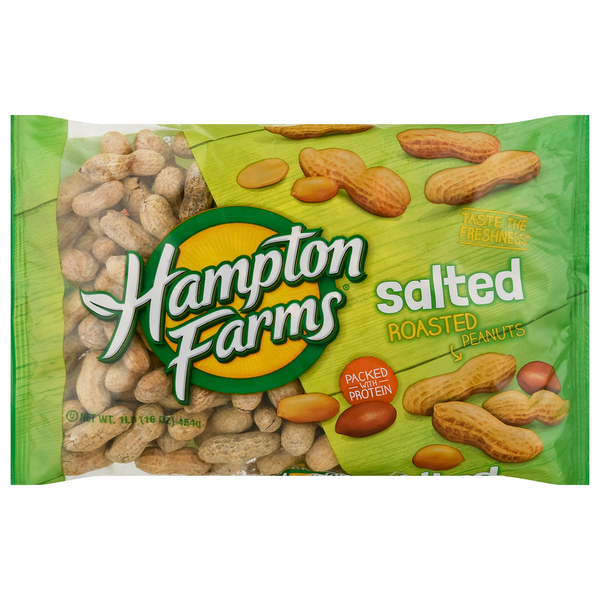 Hampton Farms Peanuts, Salted, Roasted Same-Day Delivery