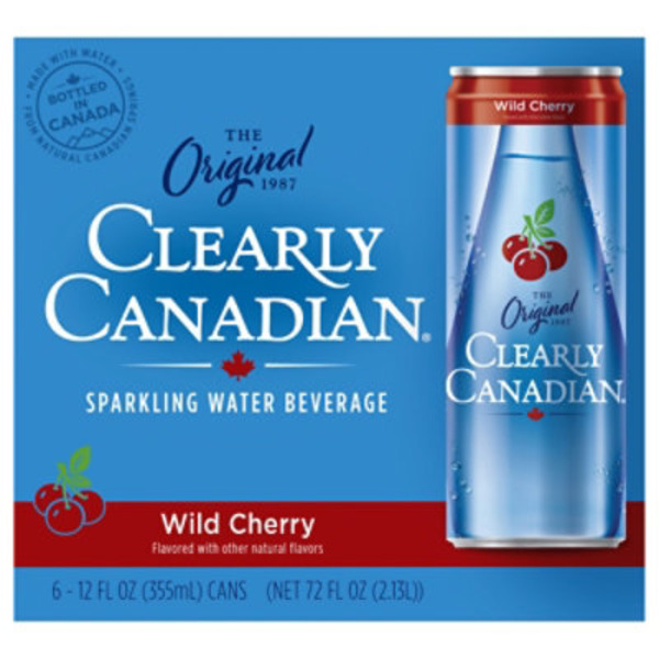 Clearly Canadian Sparkling Water Beverage, Wild Cherry