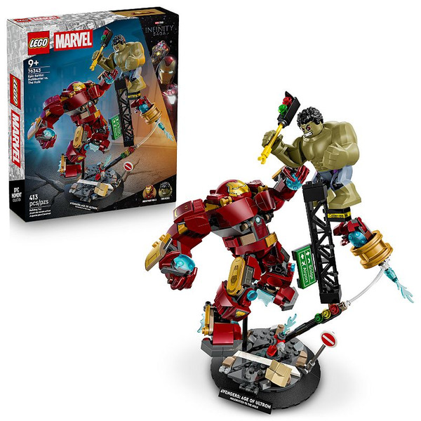 LEGO Marvel Avengers Hulkbuster vs. The Hulk 413 Piece Building Set