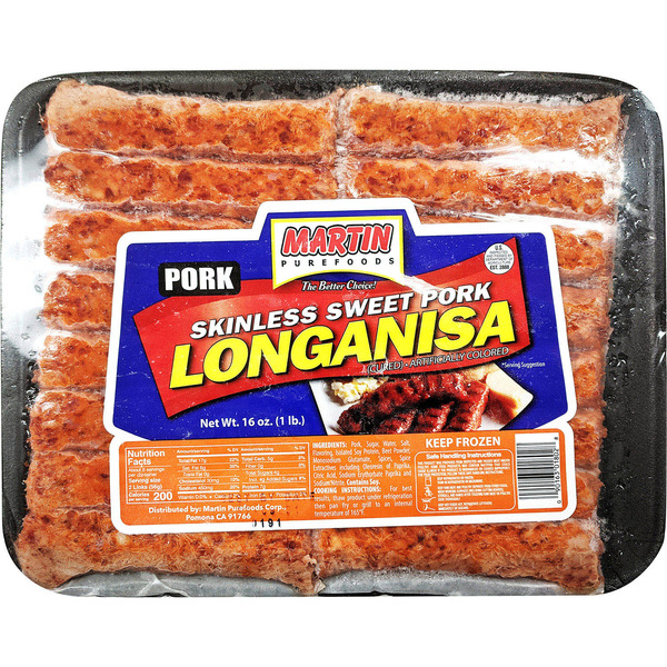Martin Skinless Sweet Pork Longanisa