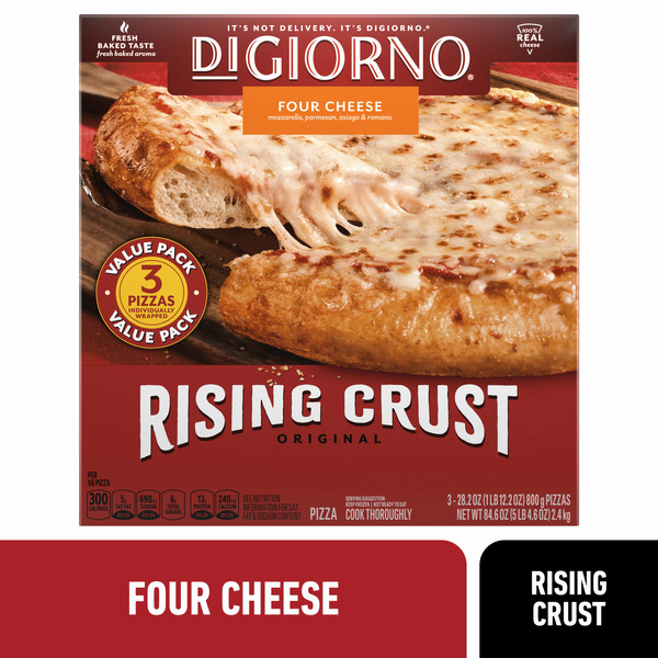 DiGiorno Original Rising Crust Four Cheese Frozen Pizza Same