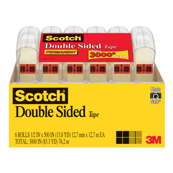 Scotch 1/2" X 500" Double Sided Tape