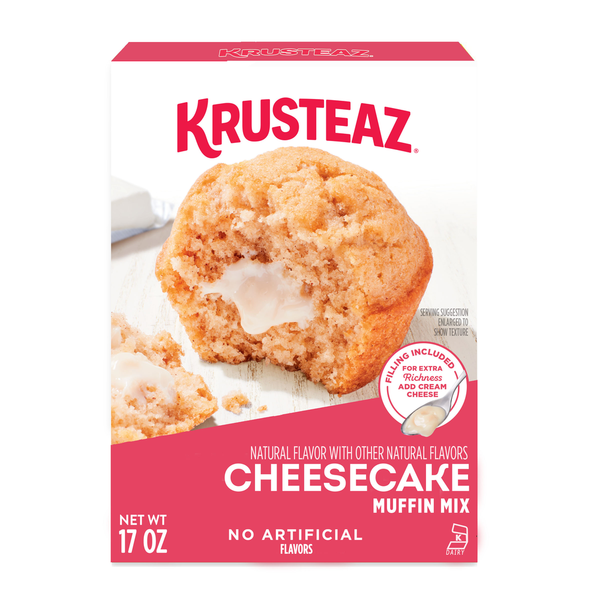 Krusteaz Cheesecake Muffin Mix, Cheesecake Filling Included