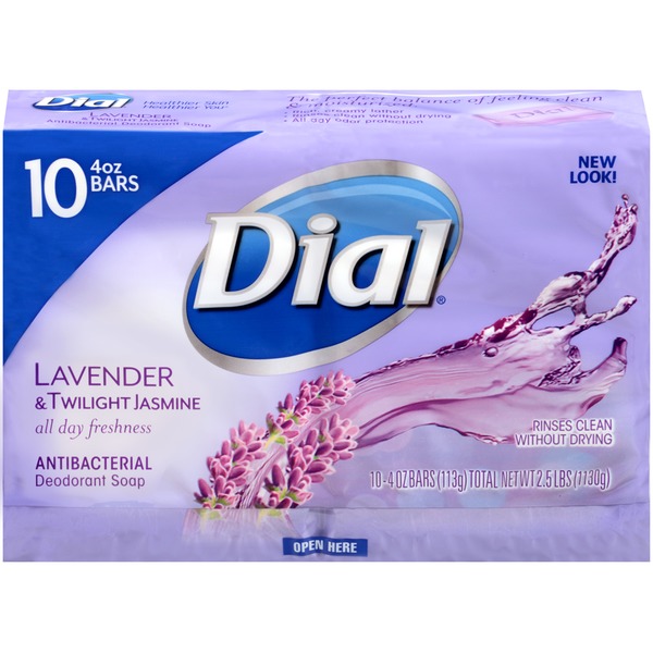 Dial Lavender & Twilight Jasmine Antibacterial Deodorant Soap (4 oz