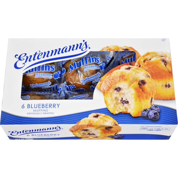 Otis Spunkmeyer Individually Wrapped Wild Blueberry Muffins, 4 oz. - 24 Count Case