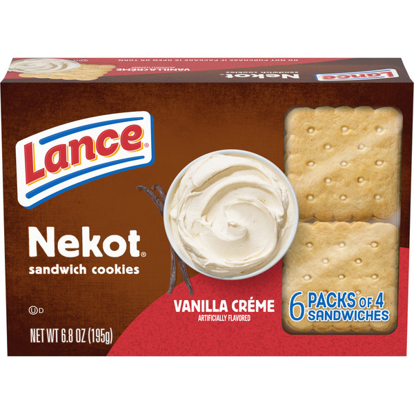 フェイスクリーム VANSKY Lance Nekot Vanilla Flavored Creme Sandwich Cookies Same-Day