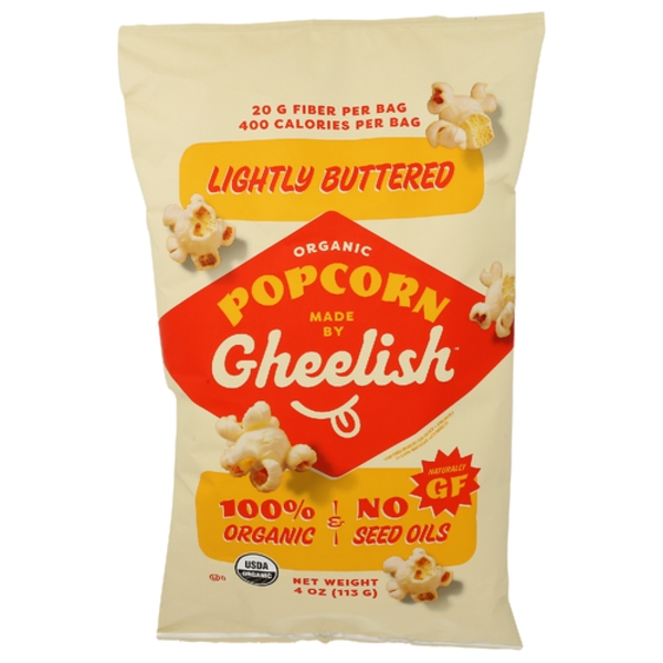 Gheelish Organic Lightly Buttered Ghee Popcorn