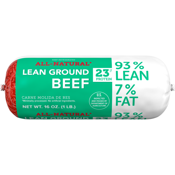 Ibp Trusted Excellence All Natural* 93% Lean/7% Fat Ground Beef
