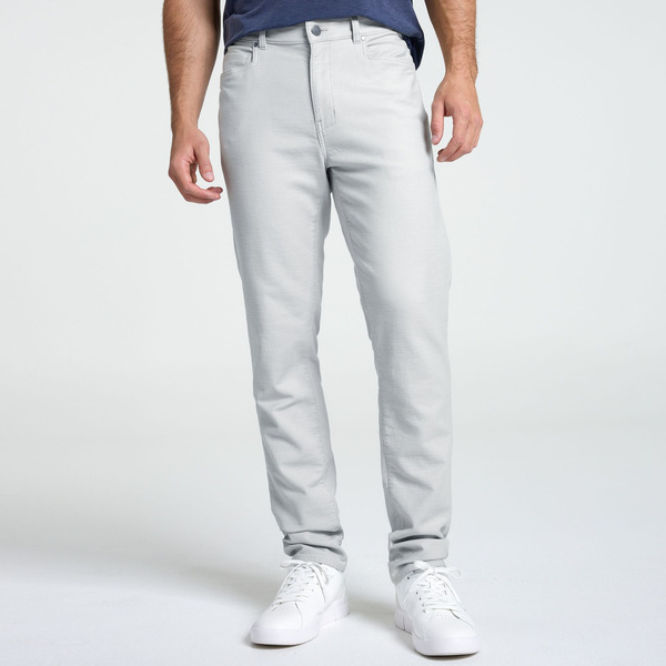 VRST Men's Limitless Comfort Twill 5-Pocket Pant, 34 x 30 - Light Grey