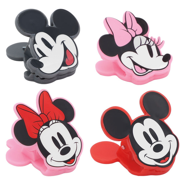 Disney Licens, Mickey / Minnie, 4pk ShapeBgClip Same-Day Delivery