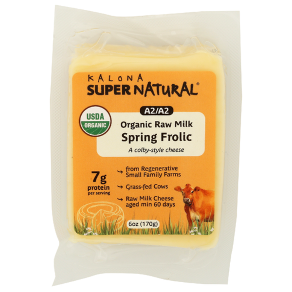 Kalona Organic A2/A2 Raw Milk Spring Frolic Colby-Style Cheese