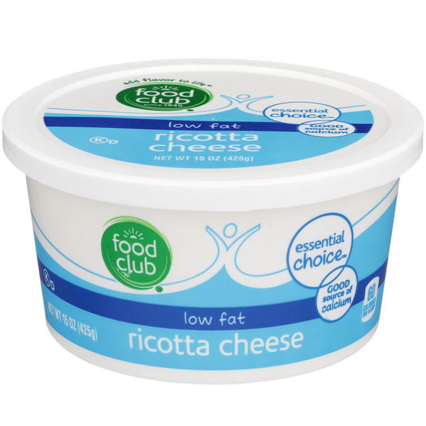 Food Club Ricotta Food Club Low Fat Ricotta Cheese Same-Day Delivery or Pickup | Cash ...