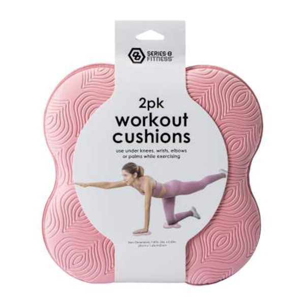Series 8 Fitness Workout Cushions, 7.87 x 0.65 in - Pink