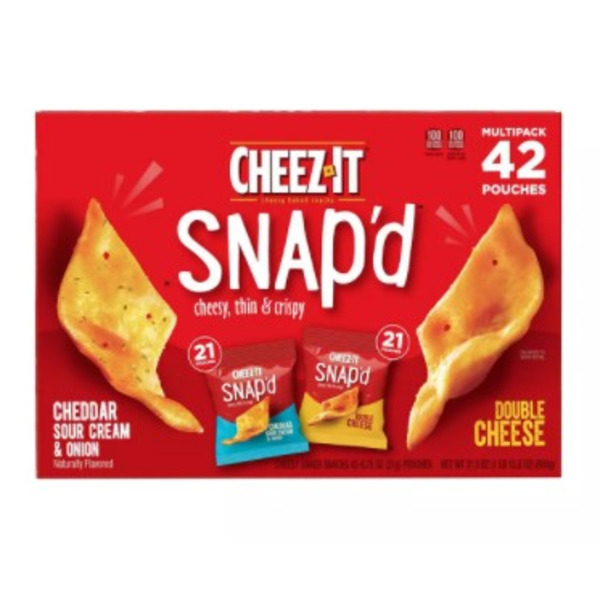 Cheez-It Snap'd Variety Pack, 42 Ct