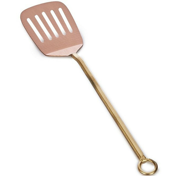 Southern Living Stainless Steel Hammered Copper  Forged Gold Slotted Spatula
