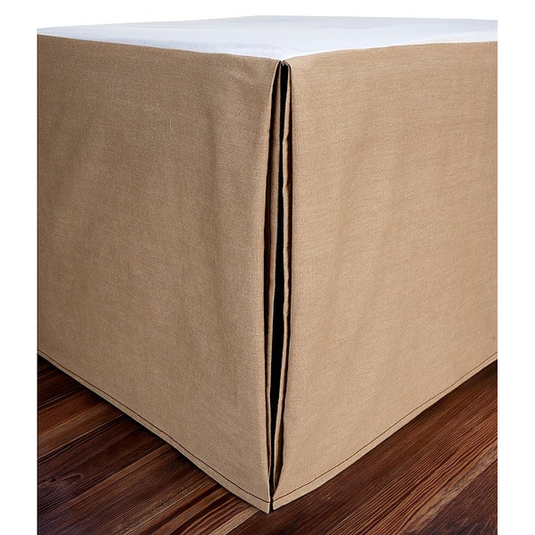 Cremieux Khaki Denim Bedskirt
