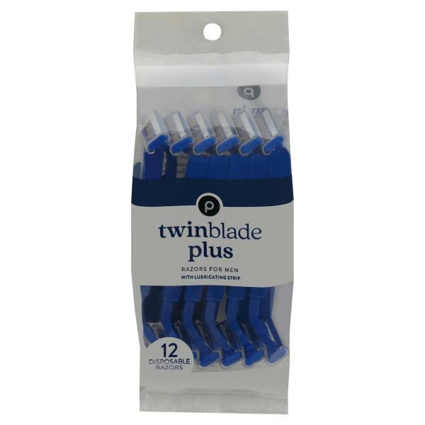 Publix Publix Disposable Razor, Twin Blade Plus, For Men SameDay
