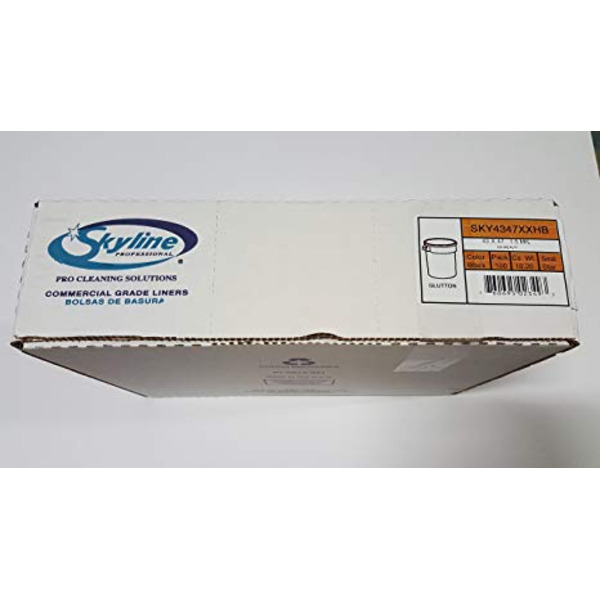 Skyline - SKY4347XXHB - Black Trash Bags, 1.5 mil - 100 ct