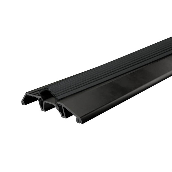 Frost King 3-3/4 In. X 3/4 In. X 36 In. Matte Black Anodized Alum/vinyl Low Profile Threshold