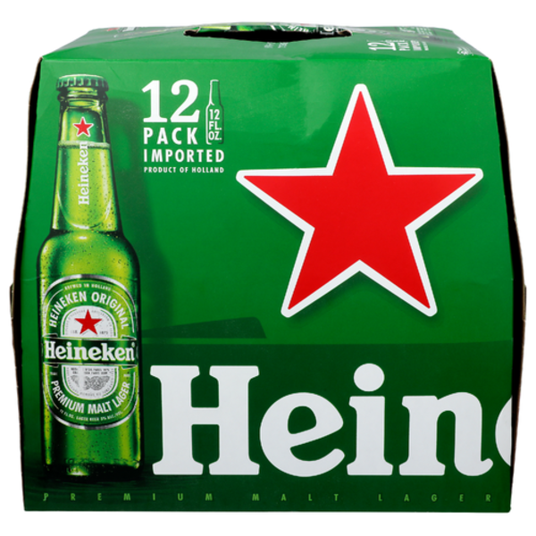Heineken Lager Beer 12 Pack Bottles