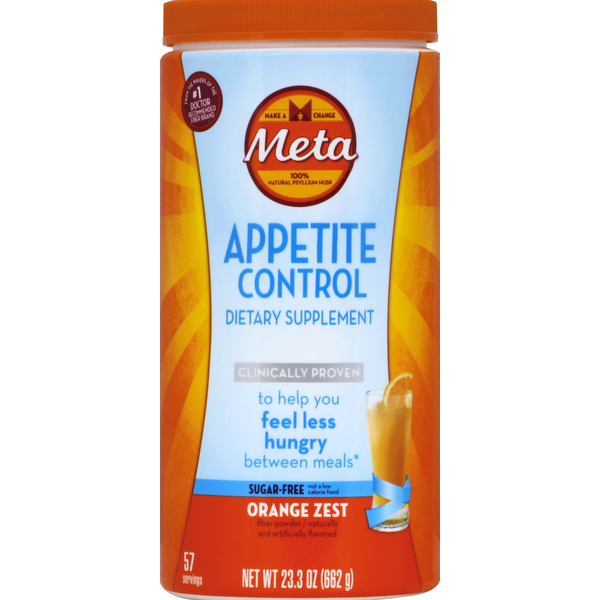 Meta Appetite Control, Orange Zest, Fiber Powder Same-Day Delivery
