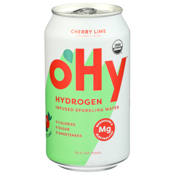 Ohy Organic Cherry Lime Hydrogen Infused Sparkling Water Same-Day