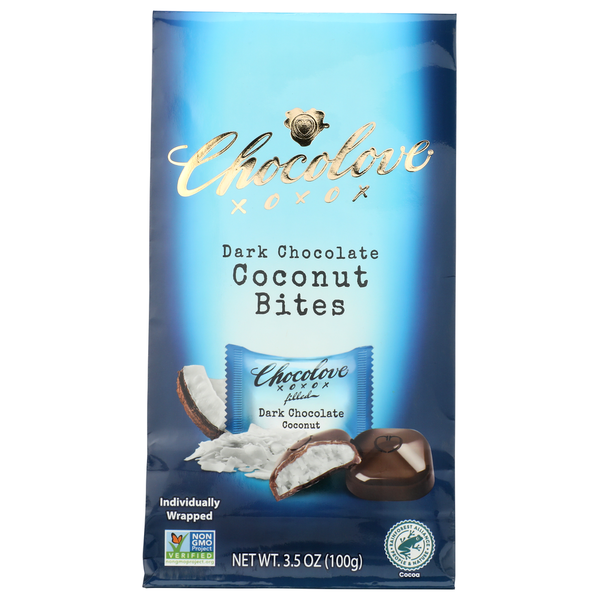 Chocolove Coconut Dark Chocolate Bites Same-Day Delivery or Pickup