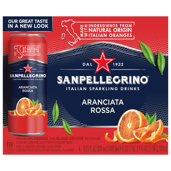 San Pellegrino Italian Sparkling Drink Aranciata Rossa Same
