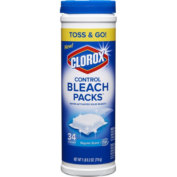 Clorox Bleach Packs, Control, Regular Scent (34 each) from HEB Instacart
