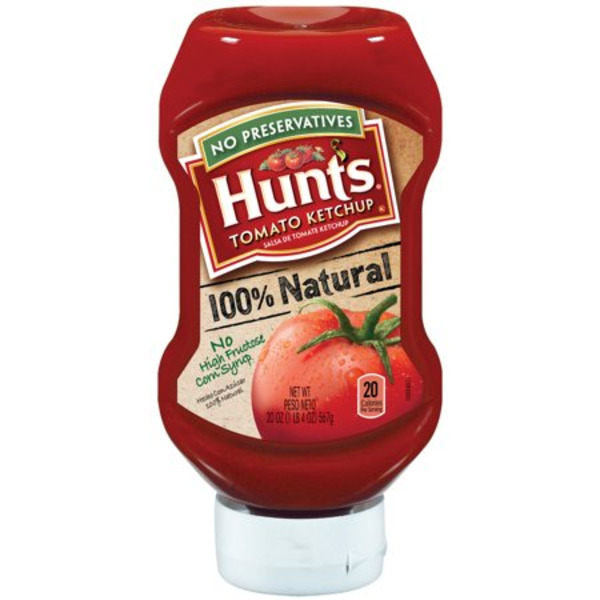 Hunt�s - 100% Natural Tomato Ketchup - 12/20 oz