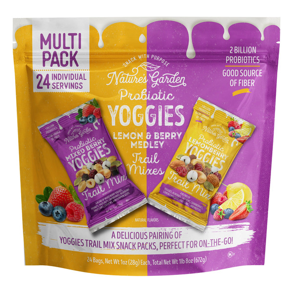 Nature's Garden Probiotic Yoggies Trail Mix, Variety Pack, 1 oz