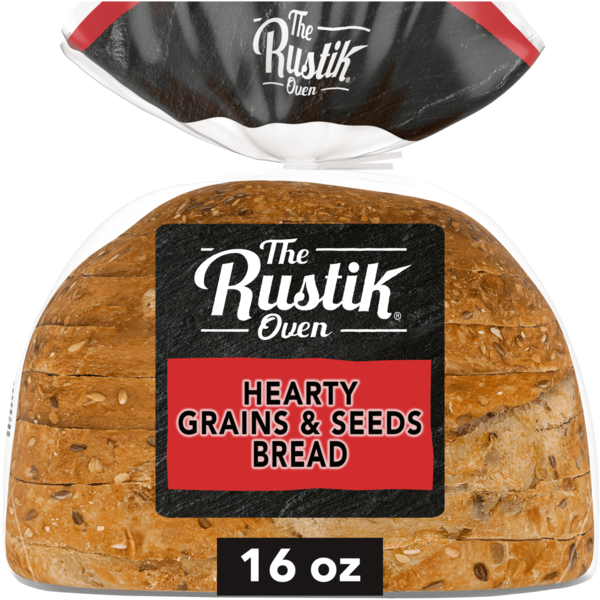 The Rustik Oven Hearty Grains & Seeds, Bread, Seeded Bread, 16 oz