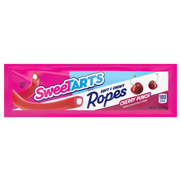 sweetです。 SweeTARTS Soft & Chewy Ropes Cherry Punch Candy Same-Day Delivery