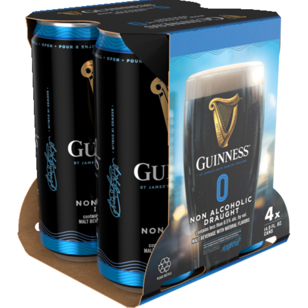 Guinness Non-Alcoholic Draught 4 Pack Cans