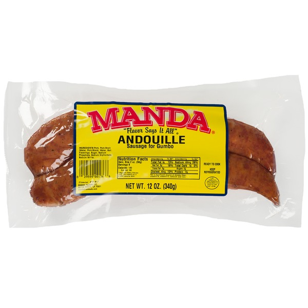 Manda Andouille Sausage, for Gumbo (12 oz) Instacart