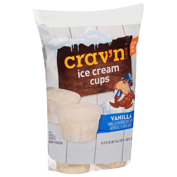 Crav'n Flavor Ice Cream Cups, Vanilla Same-Day Delivery or Pickup