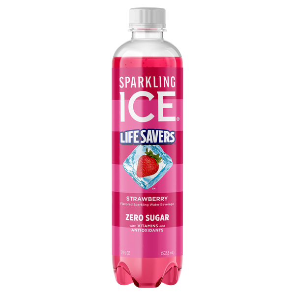 Sparkling Ice® Zero Sugar Strawberry Sparkling Water Beverage