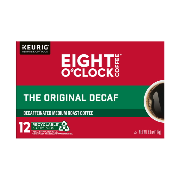 Eight O'Clock Decaffeinated Medium Roast The Original Decaf Coffee