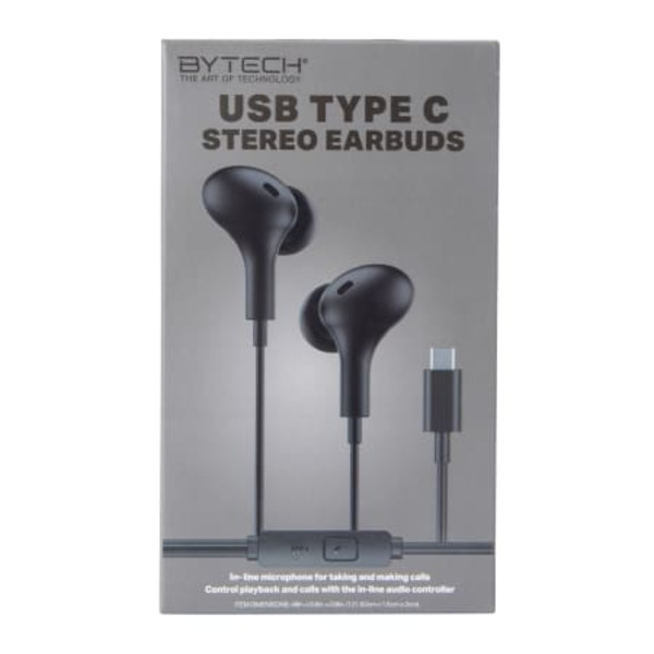 Bytech USB Type-C Wired Earbuds With Mic