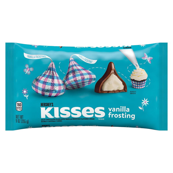 Hershey's Kisses Vanilla Frosting Milk Chocolate Candy Same-Day Delivery or Pickup