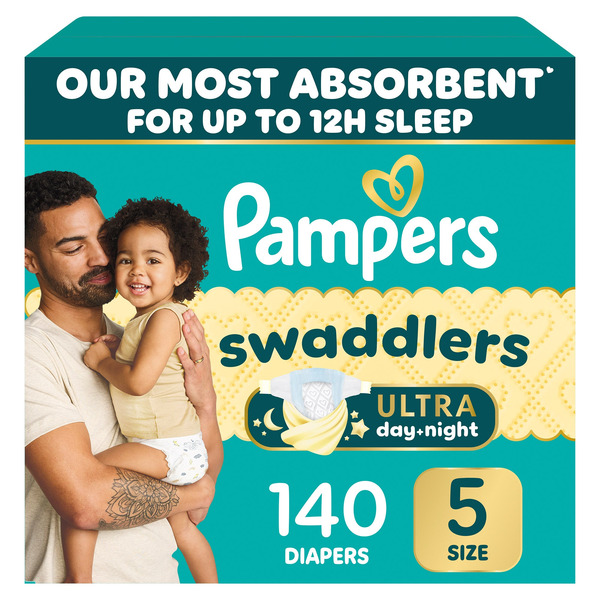 Pampers Swaddlers Ultra Diapers Sizes 3 - 7, Size 5, 150-count