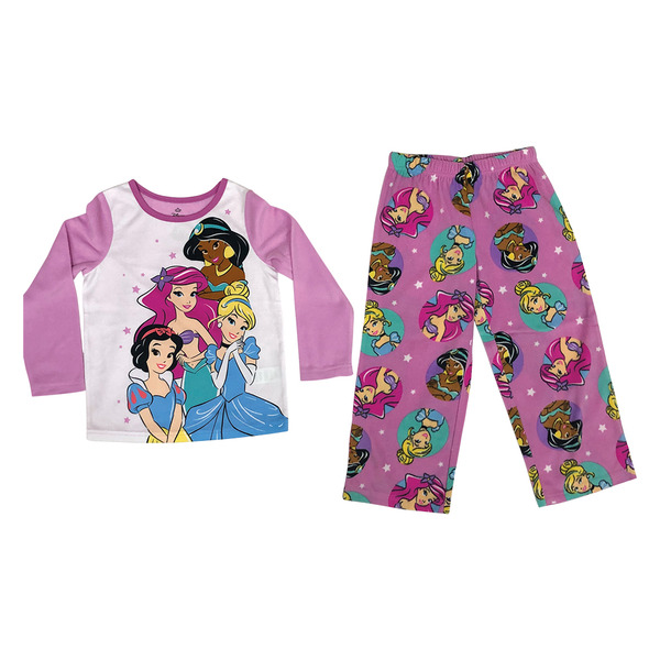 Children's Disney Princess Character Piece Fleece Pajama Set