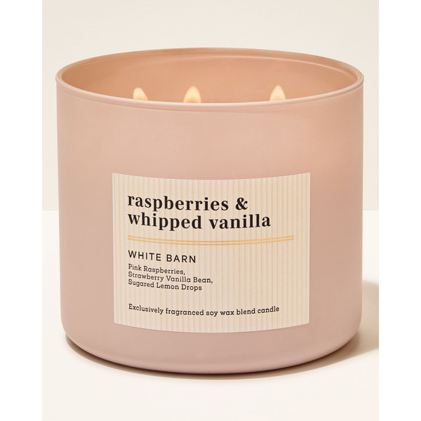 Raspberries & Whipped Vanilla 3-Wick Candle