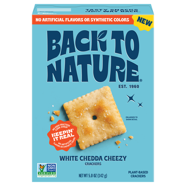 chebicks本舗 Back to Nature White Chedda Cheezy Crackers Same-Day Delivery