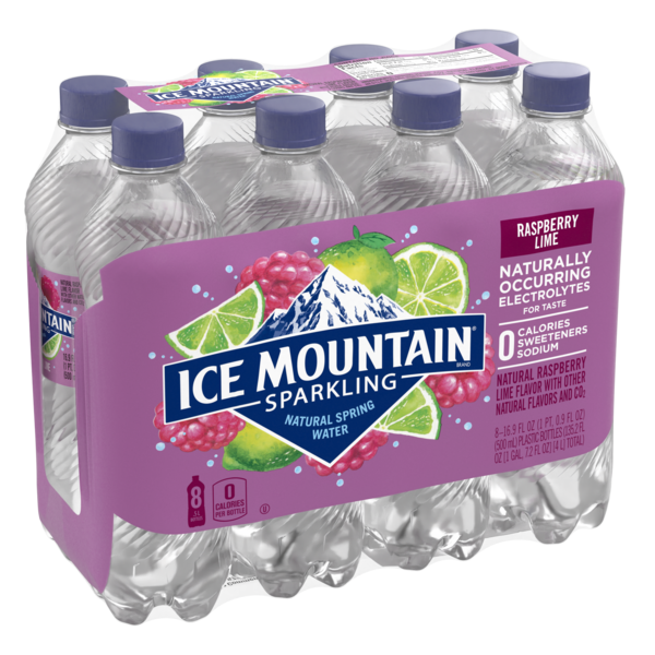 Ice Mountain Raspberry Lime Sparkling Water (16.9 oz) Instacart