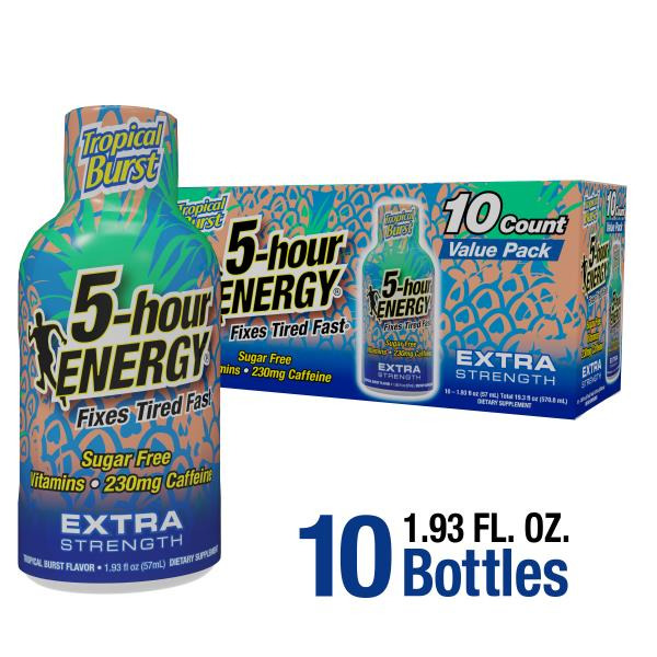 5-hour ENERGY Extra Strength Tropical Burst Energy Shot Value Pack